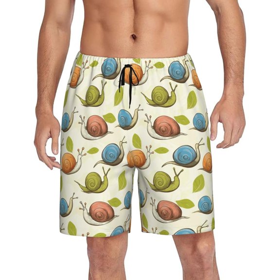 CROPD Mens Pajama Shorts Soft Lounge Bottoms Sleepwear Pj Pants With Pockets S-4XL