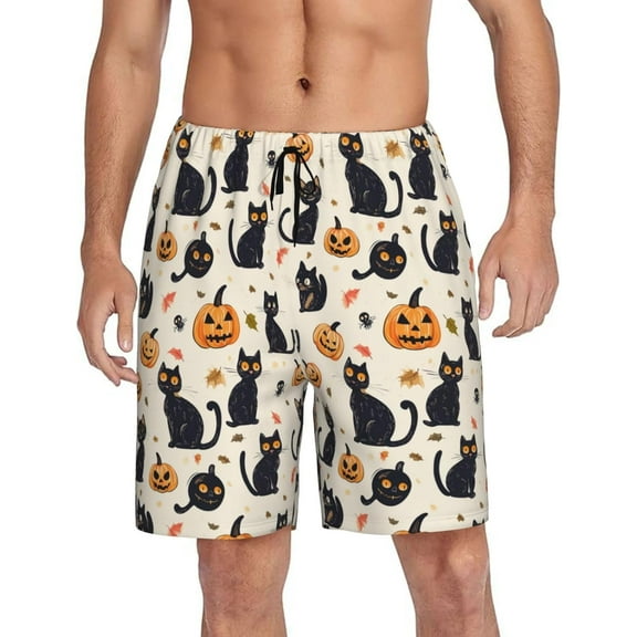 CROPD Mens Pajama Shorts Soft Lounge Bottoms Sleepwear Pj Pants With Pockets S-4XL