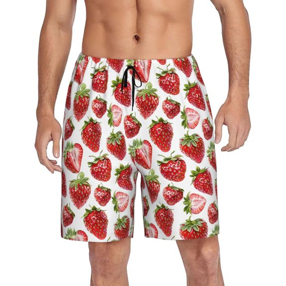 CROPD Mens Pajama Shorts Soft Lounge Bottoms Sleepwear Pj Pants With Pockets S-4XL