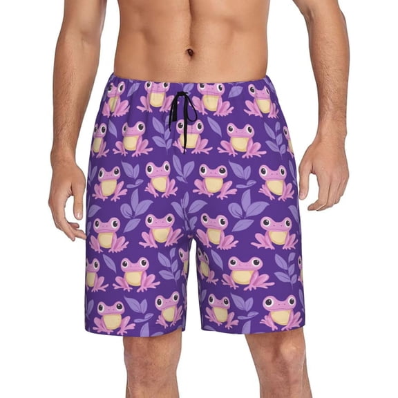 CROPD Mens Pajama Shorts Soft Lounge Bottoms Sleepwear Pj Pants With Pockets S-4XL