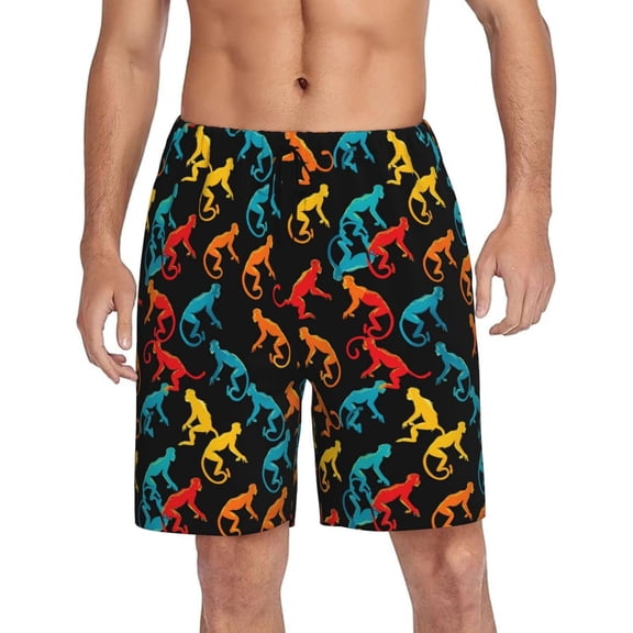 CROPD Mens Pajama Shorts Soft Lounge Bottoms Sleepwear Pj Pants With Pockets S-4XL