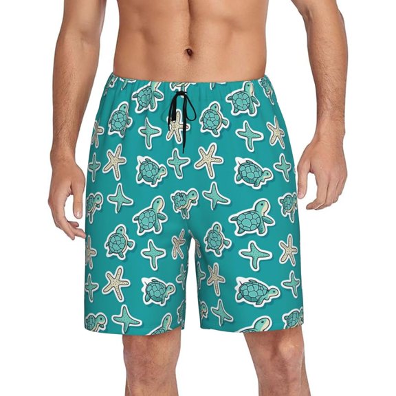 CROPD Mens Pajama Shorts Soft Lounge Bottoms Sleepwear Pj Pants With Pockets S-4XL