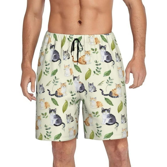 CROPD Mens Pajama Shorts Soft Lounge Bottoms Sleepwear Pj Pants With Pockets S-4XL