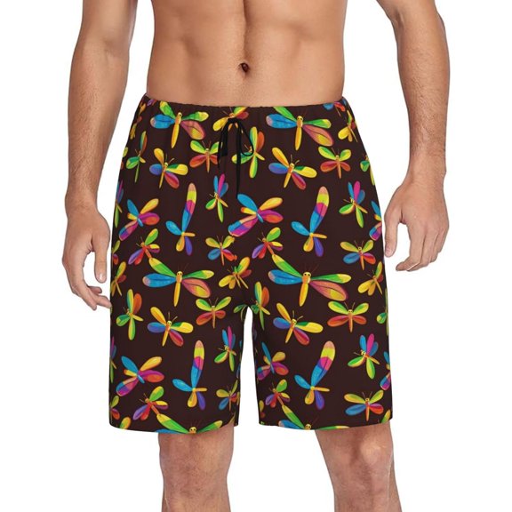 CROPD Mens Pajama Shorts Soft Lounge Bottoms Sleepwear Pj Pants With Pockets S-4XL