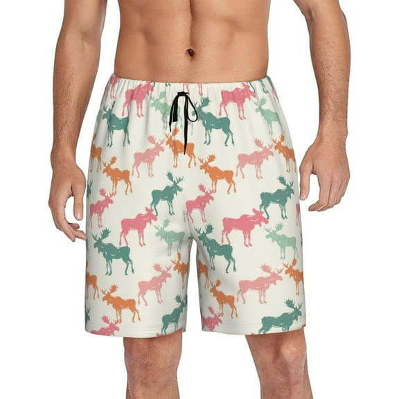 CROPD Mens Pajama Shorts Soft Lounge Bottoms Sleepwear Pj Pants With Pockets S-4XL