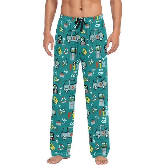 CROPD Pajama Pants for Men Sleep Lounge Pants Pjs Bottoms with Pockets