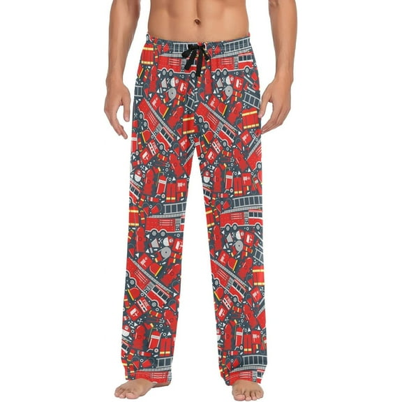 CROPD Pajama Pants for Men Sleep Lounge Pants Pjs Bottoms with Pockets