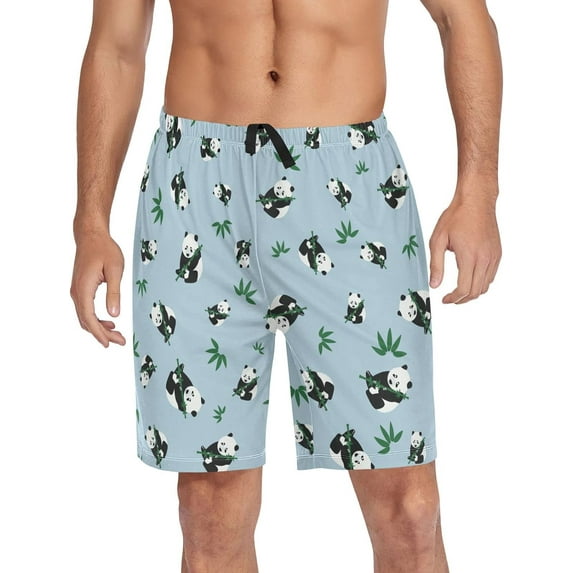 CROPD Pajama Shorts for Men Pajama Bottoms Sleep Shorts Lounge Wear Pjs with Pocket