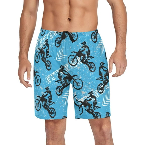 CROPD Pajama Shorts for Men Pajama Bottoms Sleep Shorts Lounge Wear Pjs with Pocket