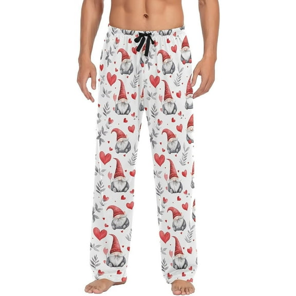 CROPD Skiers Winter Sport Blue Men's Pajama Pants Lounge Pants Sleep Pajama Pant Bottoms