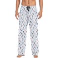 thumbnail image 1 of CROPD Skiers Winter Sport Blue Men's Pajama Pants Lounge Pants Sleep Pajama Pant Bottoms, 1 of 7