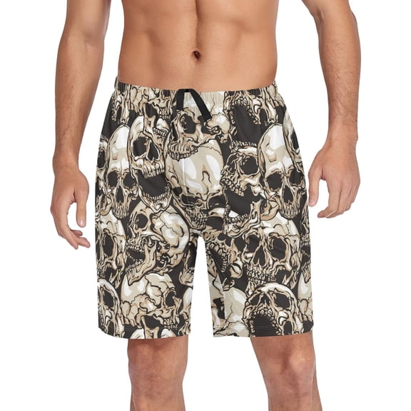 CROPD Tie Dye Pajama shorts Mens Lounge Sleep Shorts Straight-Fit Men Pajama Bottoms with Drawstring Pockets