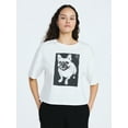 thumbnail image 1 of Scoop Women’s and Women's Plus Cotton Cropped Tee with Short Sleeves, Sizes XS-4X, 1 of 5
