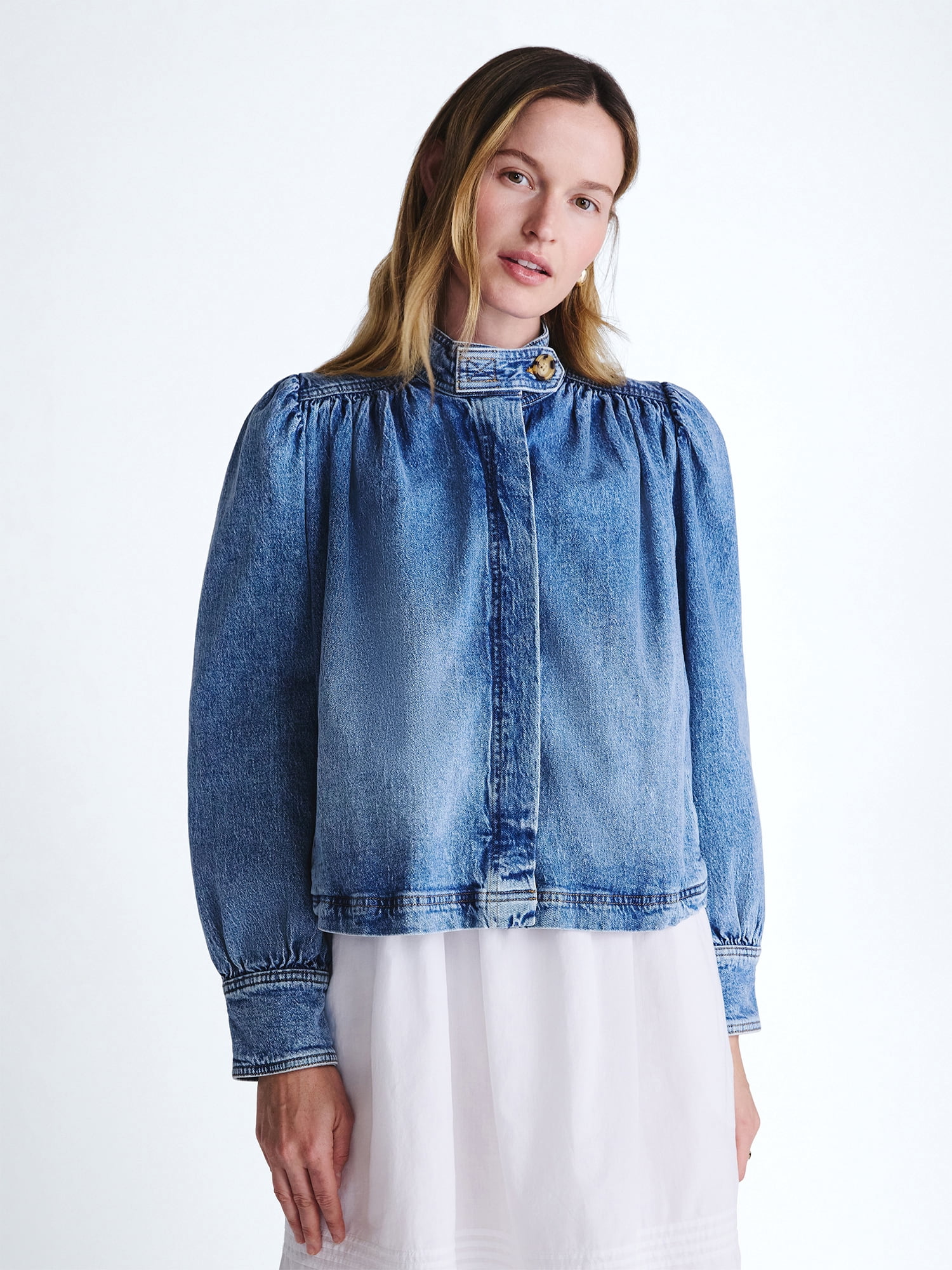 トップス kkey Scoop Women's Cropped Ruched Jacket, Sizes XS-XXL - Walmart.com
