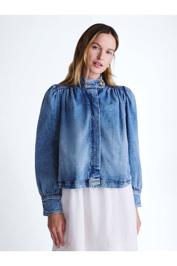 Women’s Cropped Ruched Jacket, Sizes XS-XXL