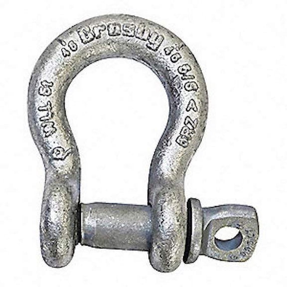 CROSBY 1017516 Shackle, 5/8 in, 10, 000 lb, Screw Pin CA3