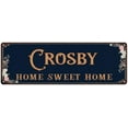 thumbnail image 1 of CROSBY Home Sweet Home Victorian Look 8x24 Metal Sign 108240046568, 1 of 1
