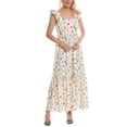 thumbnail image 1 of CROSBY by Mollie Burch womens  Byrdie Linen-Blend Midi Dress, XXL, 1 of 3