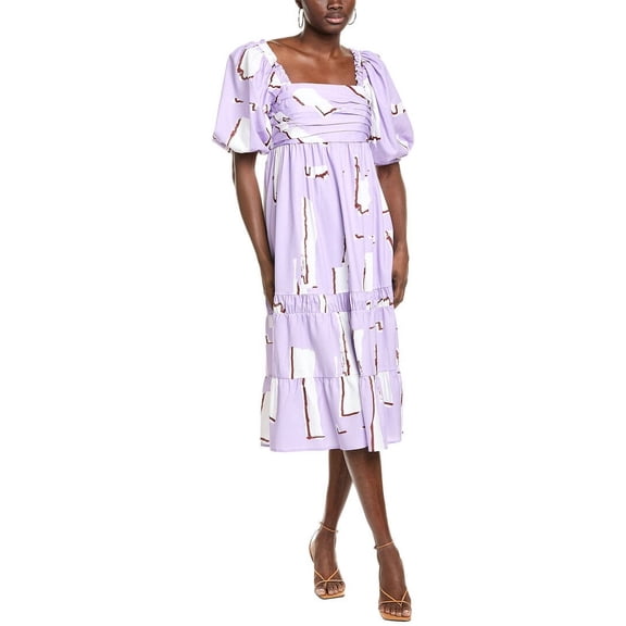 CROSBY by Mollie Burch womens  Emerson Midi Dress, xs, Purple