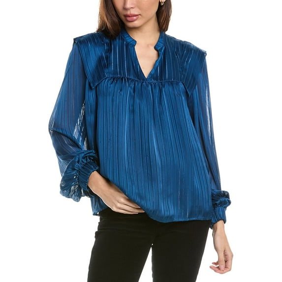 CROSBY by Mollie Burch womens Gaines Top, XXL, Blue