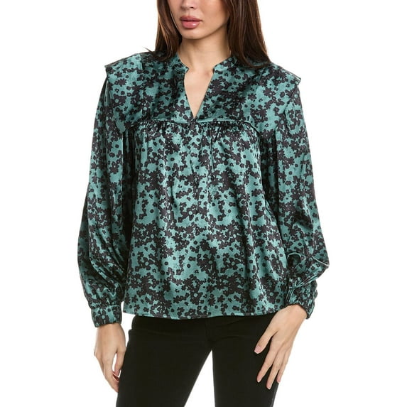 CROSBY by Mollie Burch womens Gaines Top, s, Green