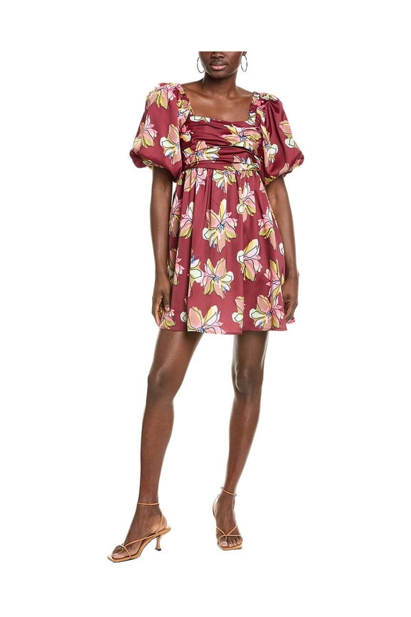 womens Hunter Mini Dress, l, Red
