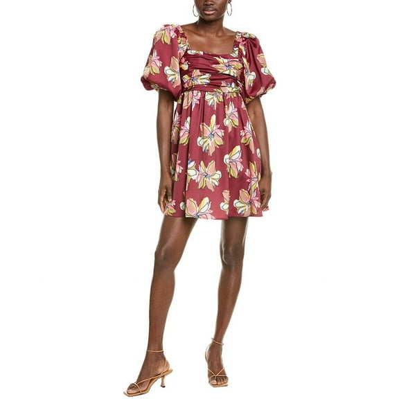 CROSBY by Mollie Burch womens  Hunter Mini Dress, xs, Red