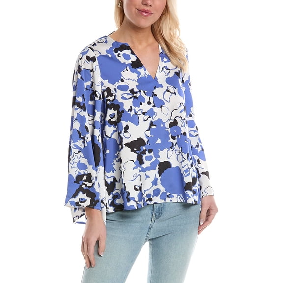 CROSBY by Mollie Burch womens Mara Top, xs, Blue