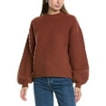 thumbnail image 1 of CROSBY by Mollie Burch womens  Miller Honeycomb Sweater, xs, Brown, 1 of 3