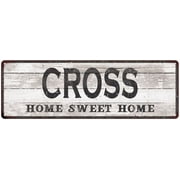 CROSS Home Sweet Home Country Look 6x18 Metal Sign 106180045224