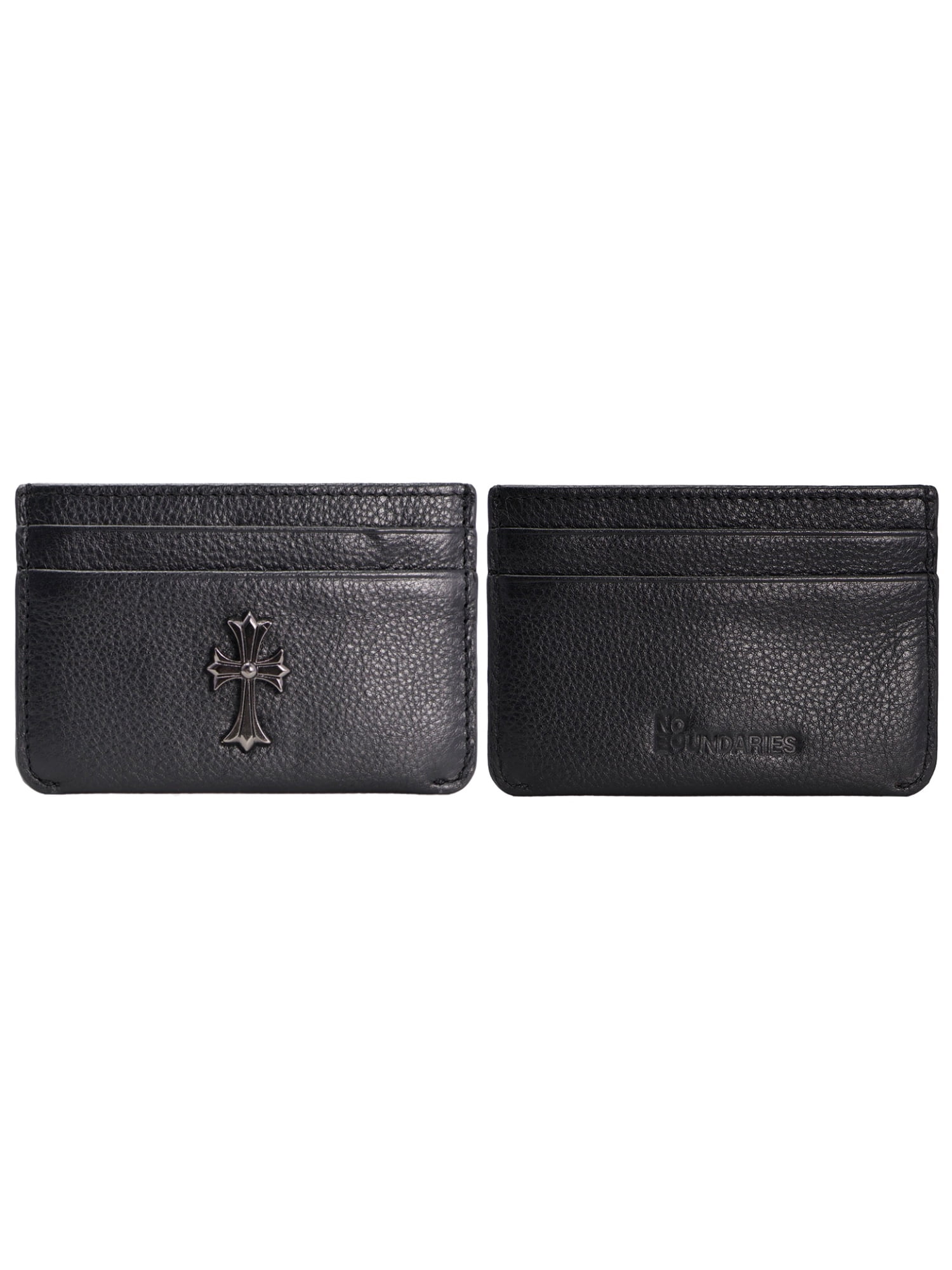 NoBo Men's Rivot Card Case Wallet, Black
