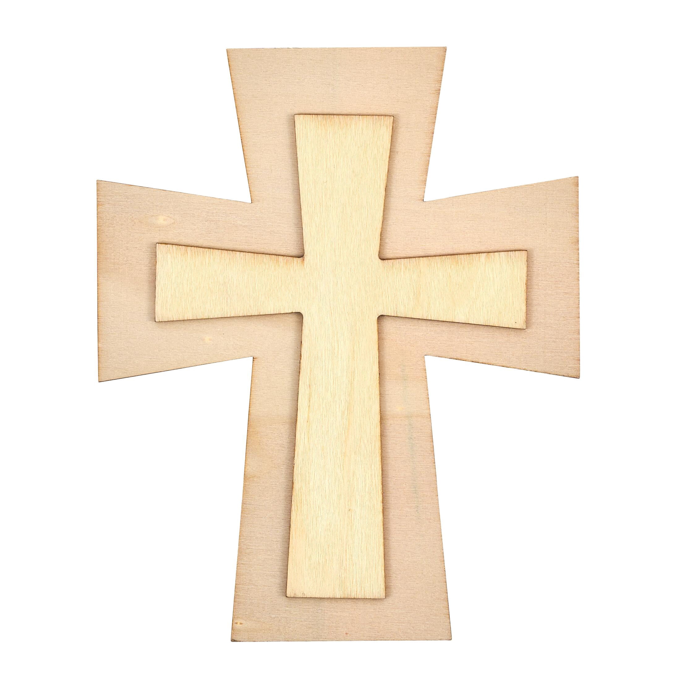Hello Hobby 7" Wood Shape, Cross
