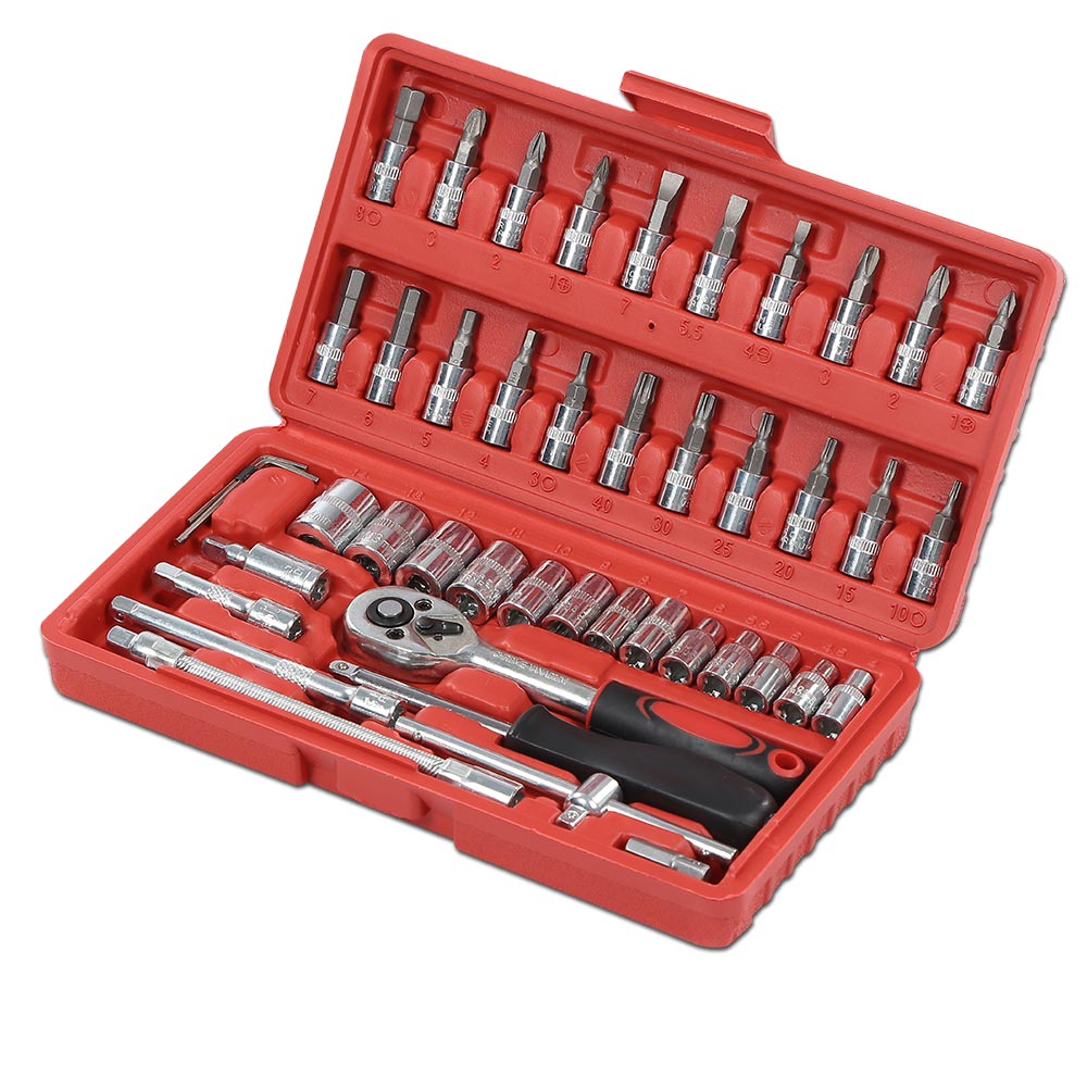 ZXJY Compact Double Head 90 Degree L Shape Socket Wrench Set with Right