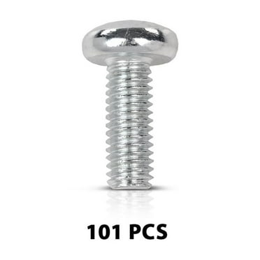 100 Pack Silver License Plate Screws – Fits Toyota, Honda, Lexus – Front & Back – Ylwspeed2000