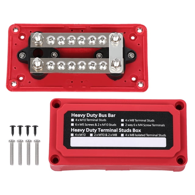 Junction Bar Kit CROSSDESIGN 12 Terminal Ground Power Distribution Junction Block Kit ...