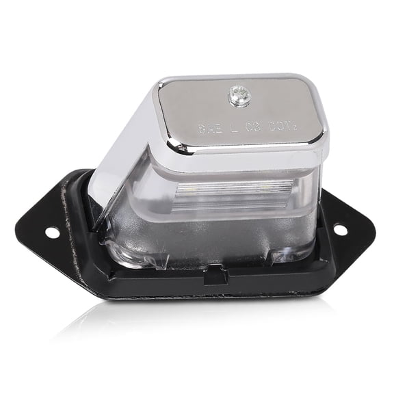 CROSSDESIGN 12V DC Surface-Mount LED License Plate Light Fit for Trailer UTV ATV