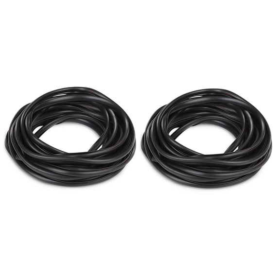 CROSSDESIGN 30 Feet Welting Rubber Seal 2x Fender Flare Flair Edge Trim Wiper Style