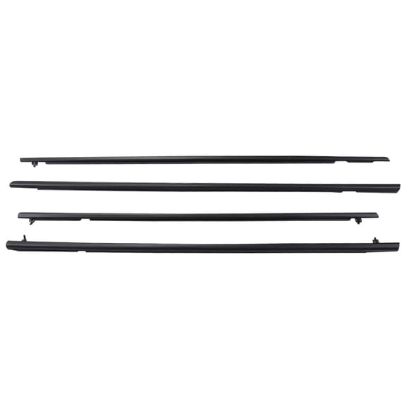 CROSSDESIGN 4Pcs Weatherstrip Window Molding Trim Seal Belt Fit for 2006-2011 Honda Civic Replace