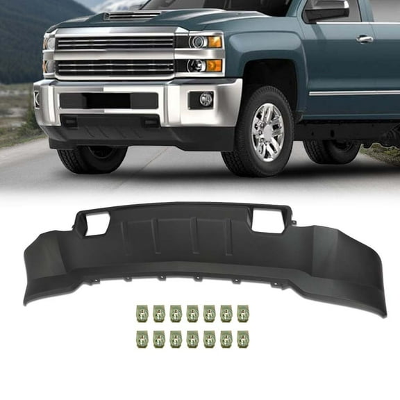 CROSSDESIGN Air Dam Deflector Valance Fit for 2015-2019 Chevrolet Silverado 2500 HD
