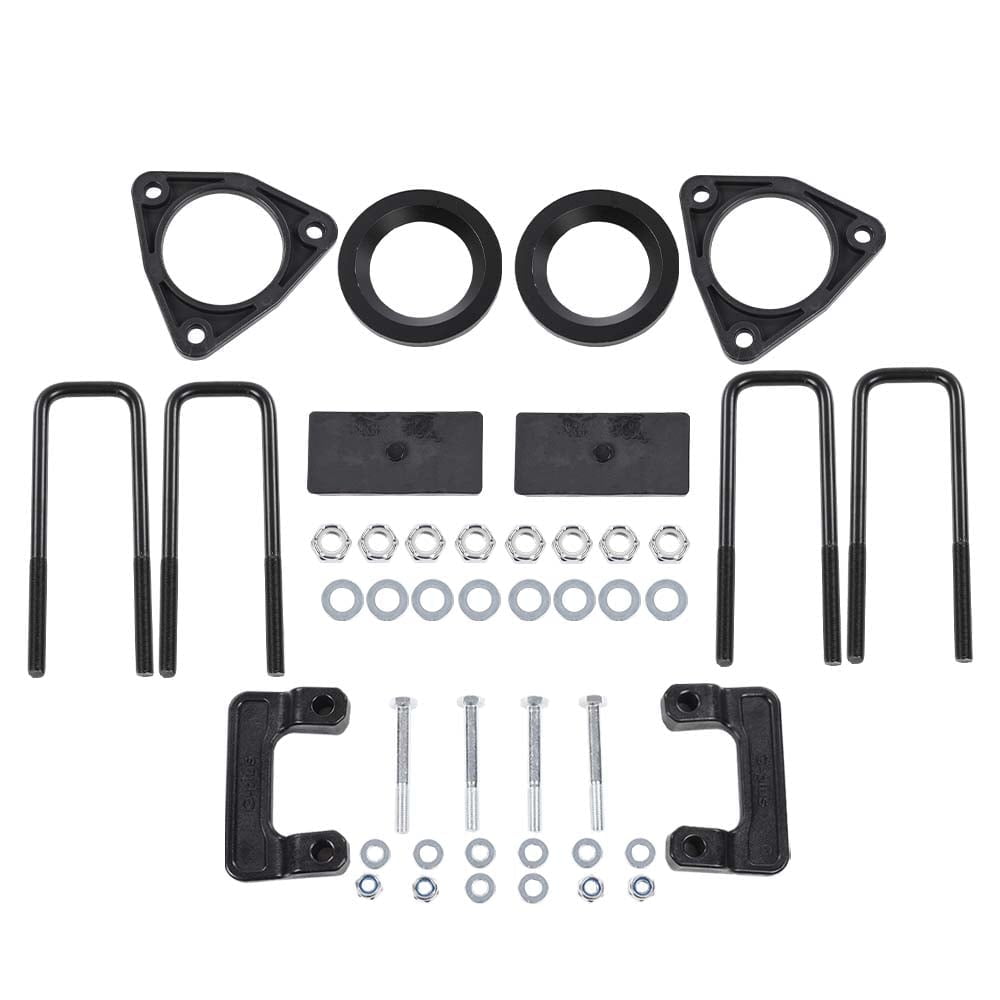 CROSSDESIGN Black 2.5" Leveling Lift Kit Fit for Chevy Silverado 1500 GMC Sierra 1500 2007-2018