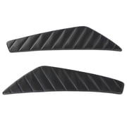 CROSSDESIGN Black Door Panel Insert Pleate Left & Right Fit for 2010-2014 Ford Mustang