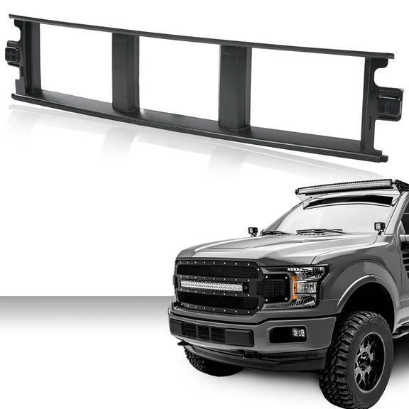 Front Bumper Center Cover Grille Grill Black Fit for 2018-2020 Ford F150