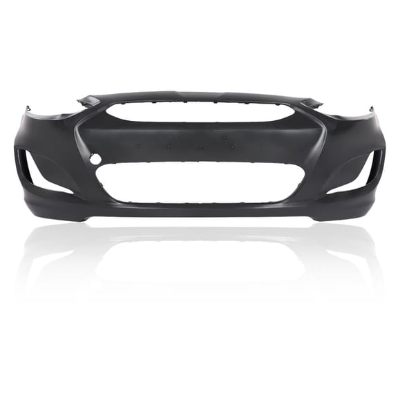 CROSSDESIGN Front Bumper Cover Fit for Hyundai Accent 2014-2017 Fit Sedan & Hatchback Models Black Primered HY1000201 865111R010