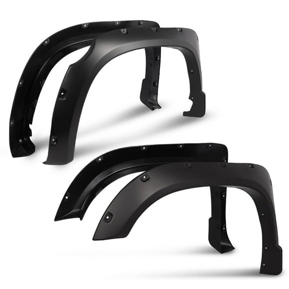 Black Smooth Pocket Rivet Wheel Fender Flares Fit for Toyota Tundra 2014-2020
