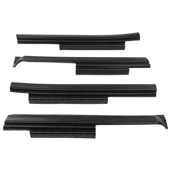 CROSSDESIGN Black Trail Armor Rocker Panel Guard Fit for 2007-2017 Jeep Wrangler