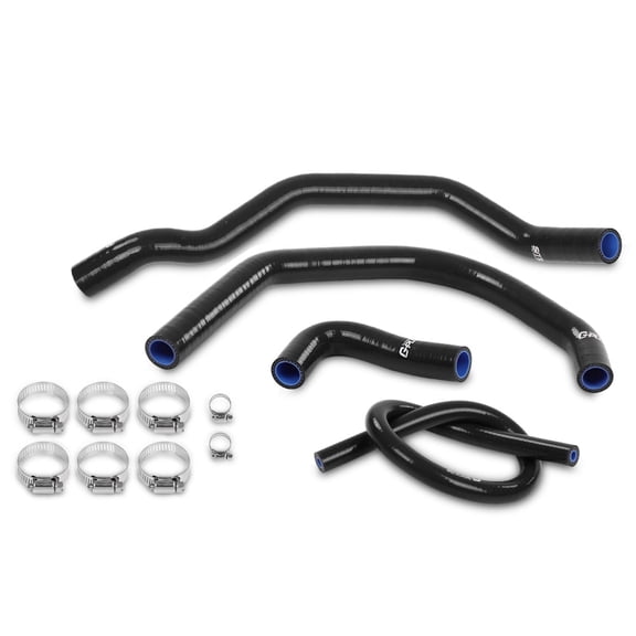 CROSSDESIGN Black Upgrade Silicone Radiator Hose Kit Fit for Yamaha Banshee 350 YFZ350 1987-2006
