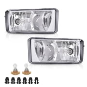 CROSSDESIGN Pair Front Bumper Fog Lights W/Bulbs Fit for Chevy Silverado/Tahoe/Suburban 2007-2015 Left & Right Driving Fog Lamp