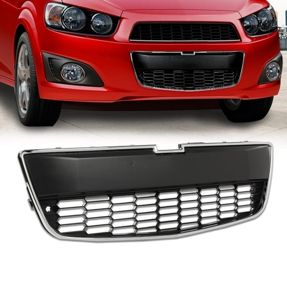 CROSSDESIGN Bumper Grille Grill Fit for Chevrolet Sonic 2012-2016