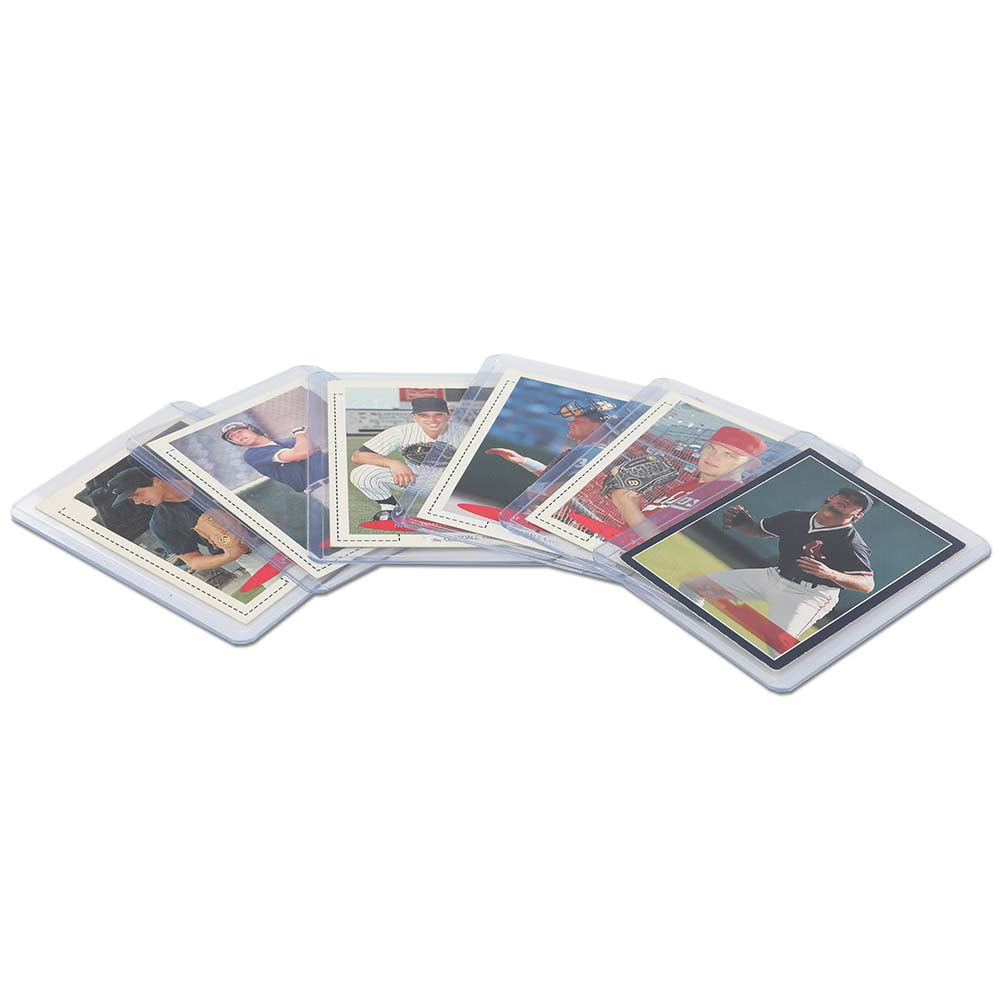 CROSSDESIGN Card Toploaders & Soft Sleeves 100Pcs Clear