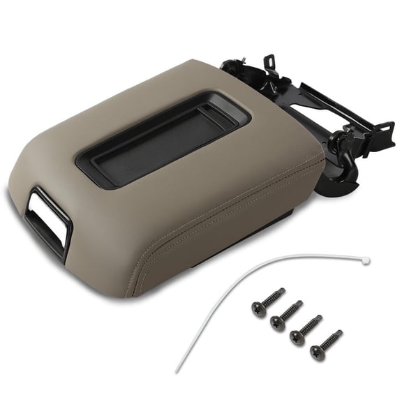 CROSSDESIGN Center Console Armrest Lid Fit for Chevy Tahoe 2015-2019 Brown 0227083AA